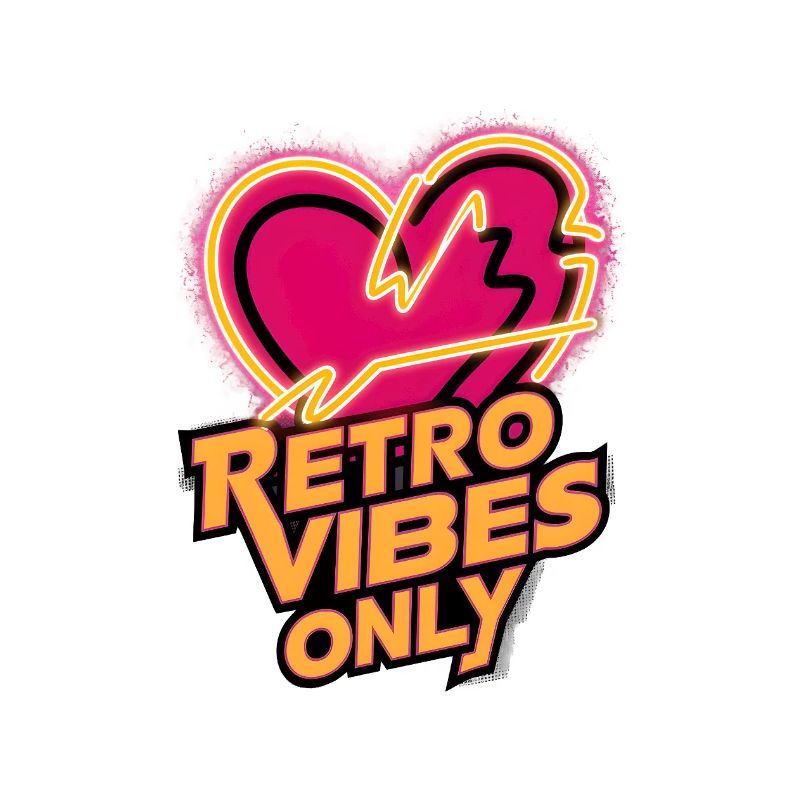 Neon Heart - Retro Vibes Only