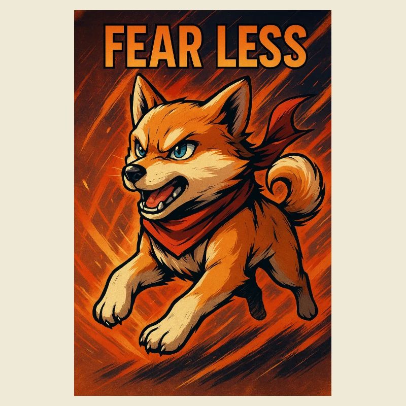 Brave Cane Corso avec message de motivation