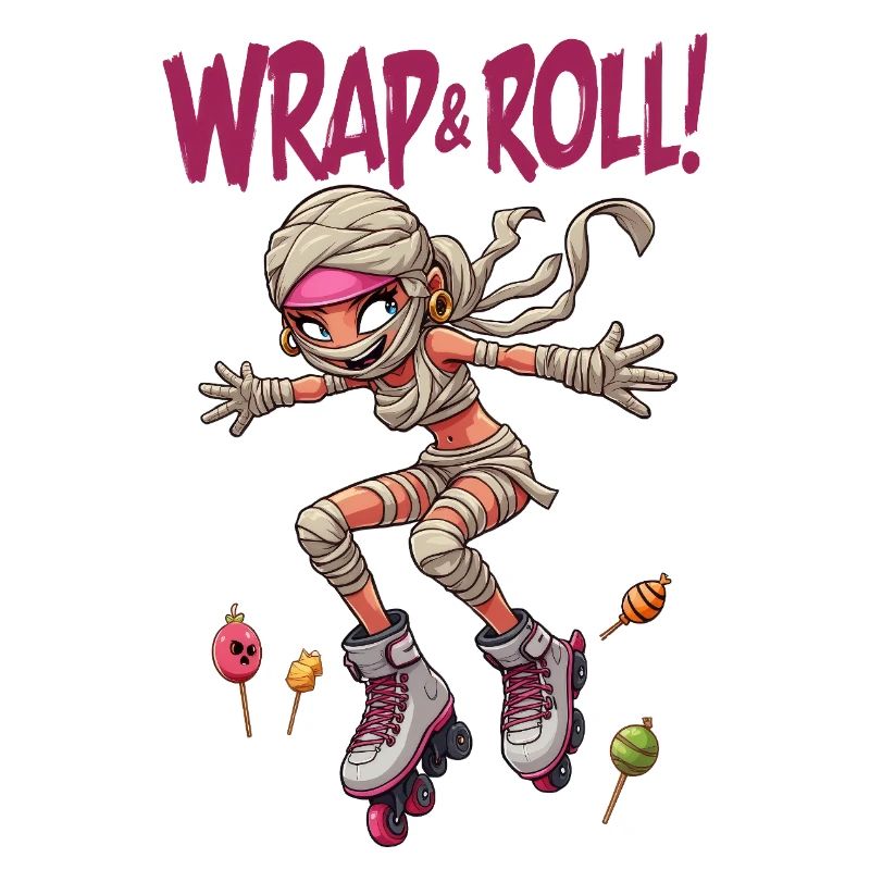 Cutie Roller Derby Mummy - Halloween