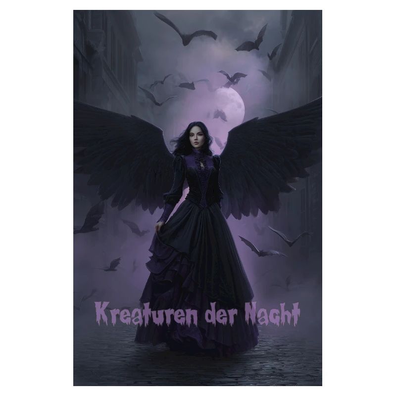 Night creature with black wings