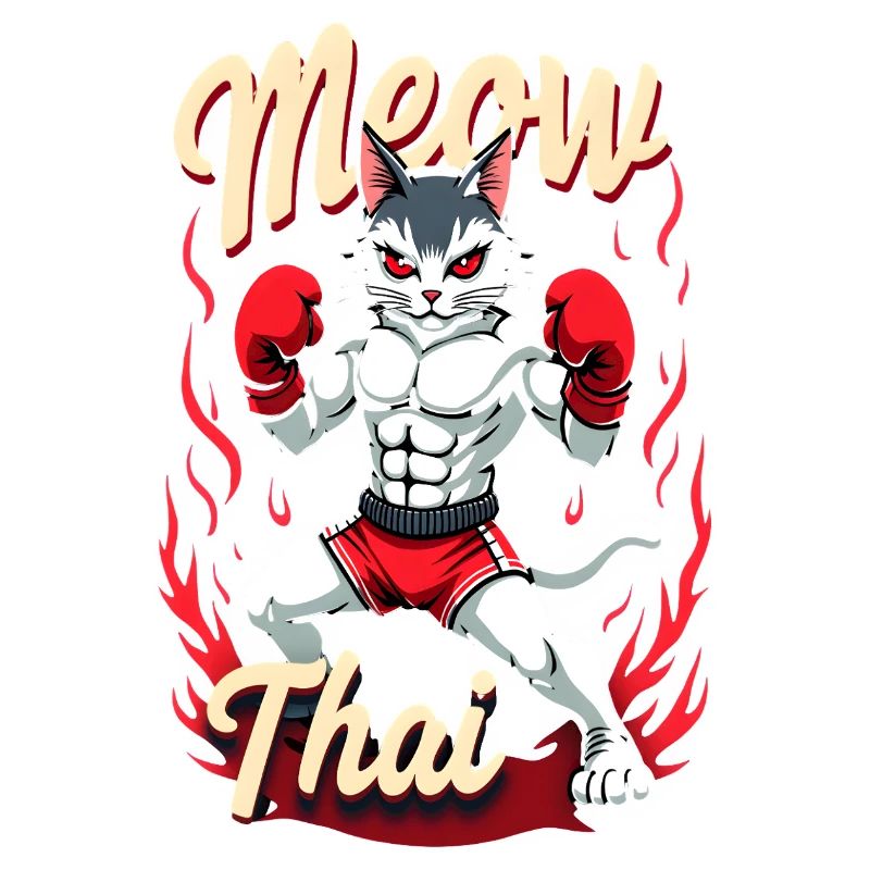 Drôle Muay Thai Boxe Muay Thai