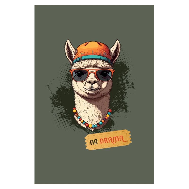 No Drama Llama – Style rétro cool