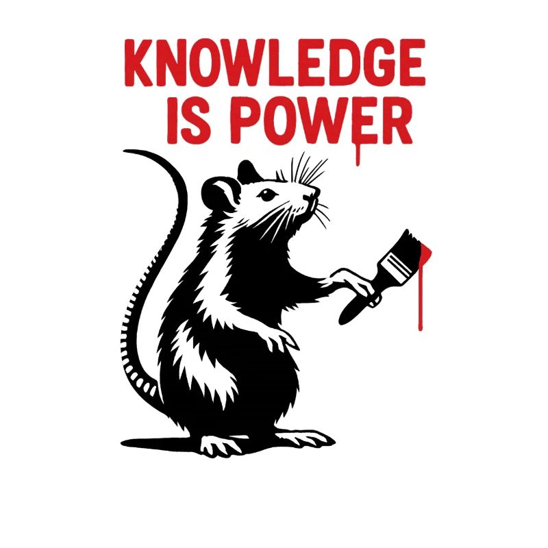 Knowledge is Power – Rat Art