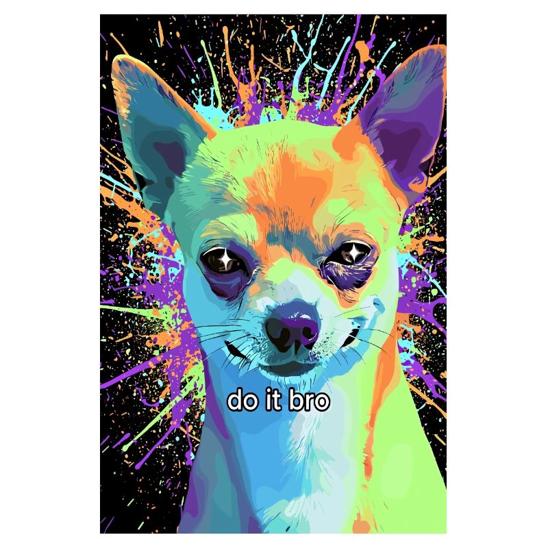 Chihuahua Pop-Art Bunt 