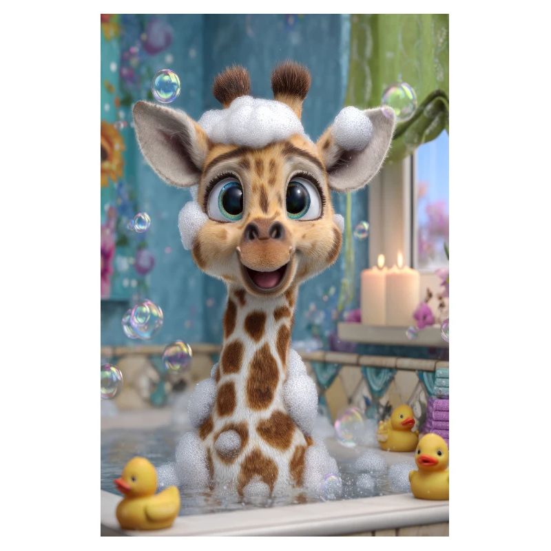 Bubble Bath Giraffe Charm