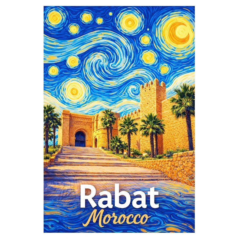 Rabat Morocco Starry Night
