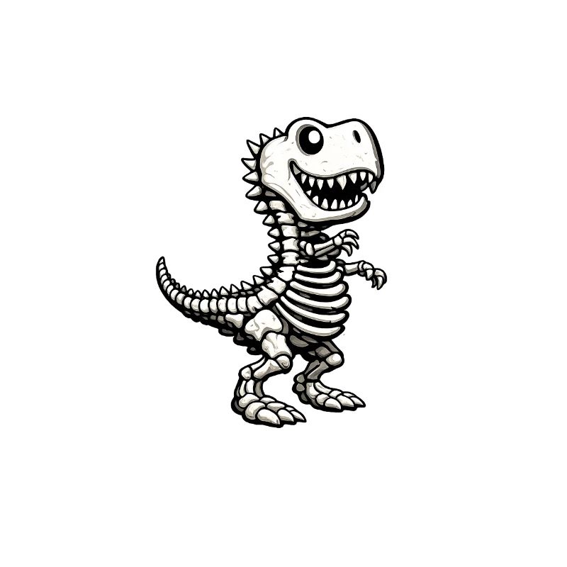 Squelette mignon de T-Rex