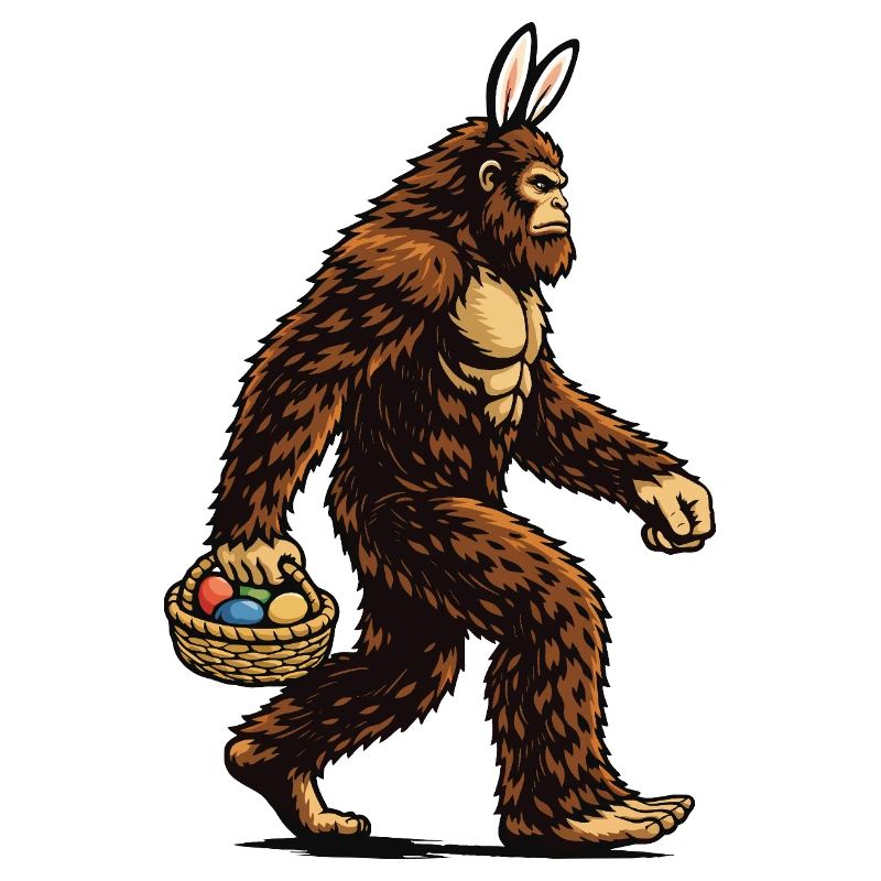 Bigfoot Easter Eggs Lustiger Sasquatch-Jäger