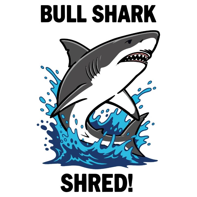 Requin Bouledogue Shred Shark Mer Bull
