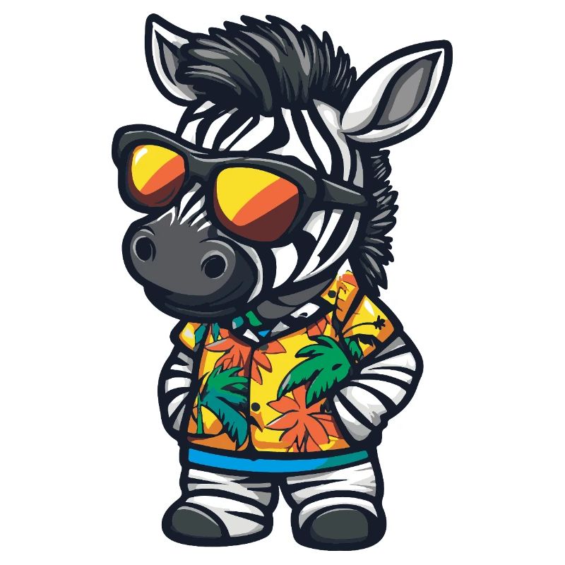 Zebra Comic Urlaub