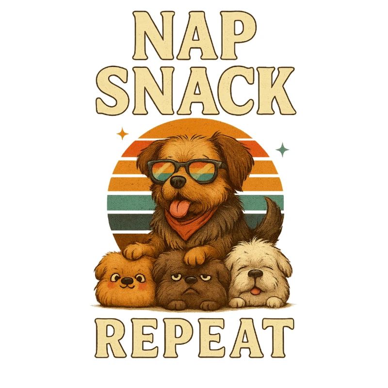 Nap Snack Repeat: Hunde Sunset