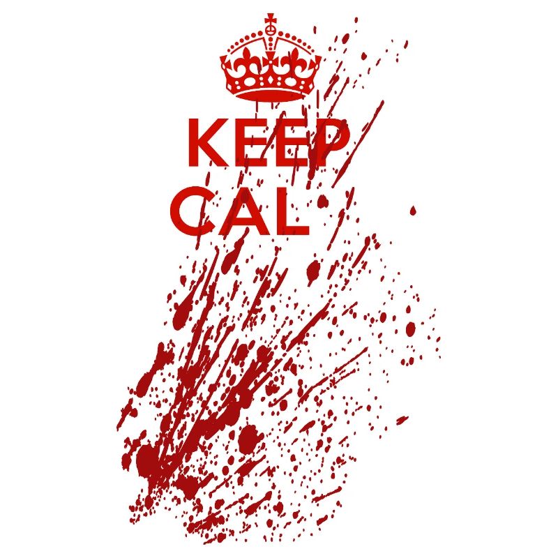 Keep Calm Splatter – Blutiger Horror Spruch