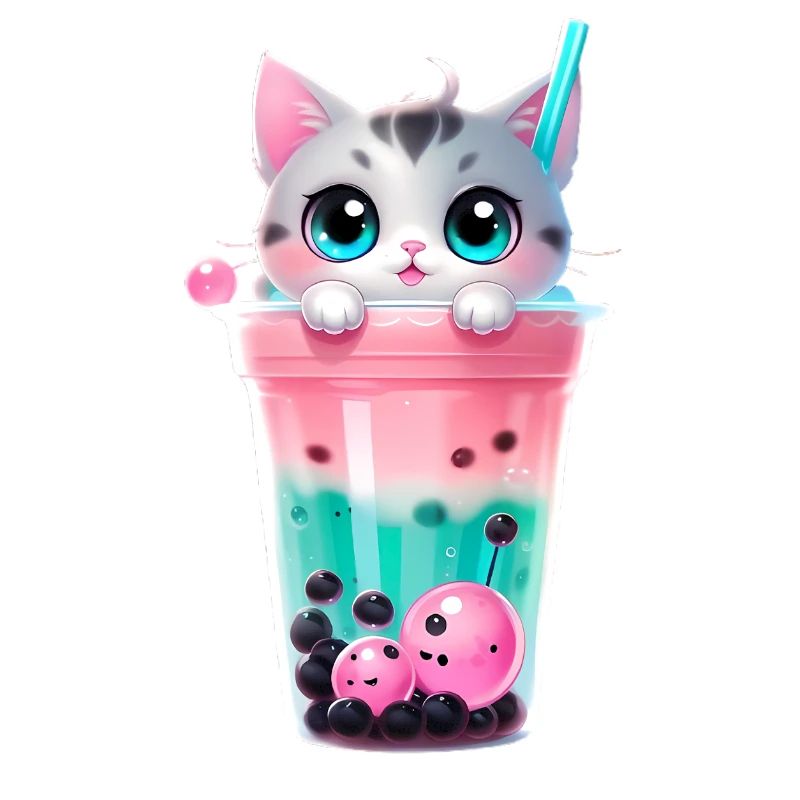 Chaton Bubble Tea Pastel