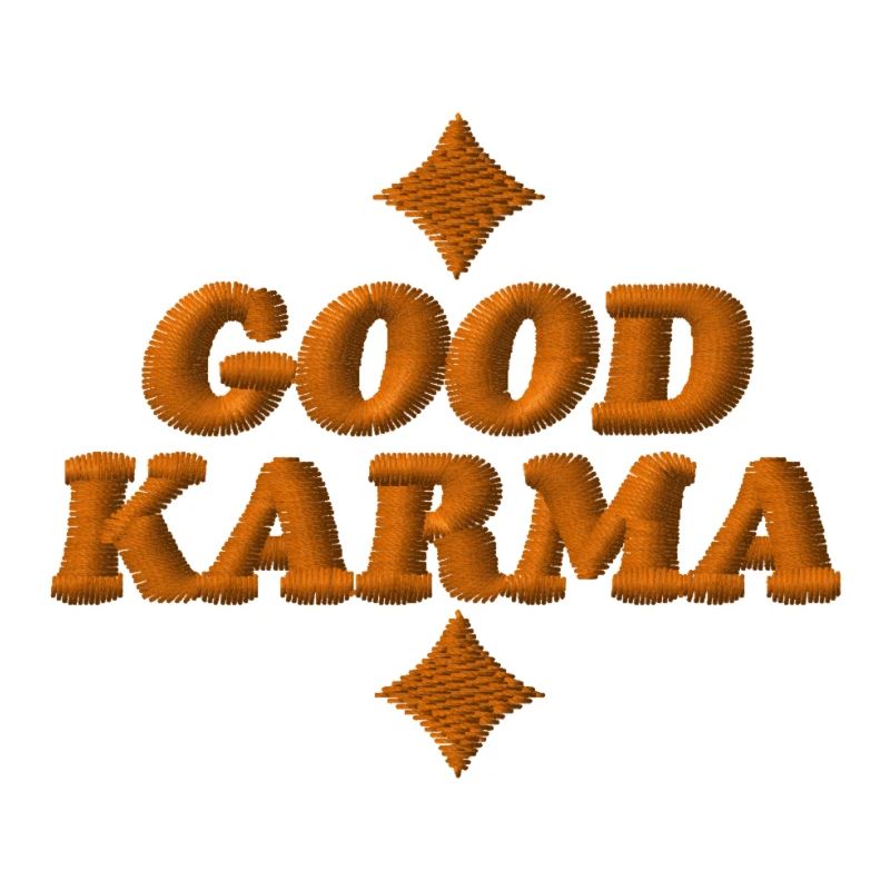 Good Karma Embroidered