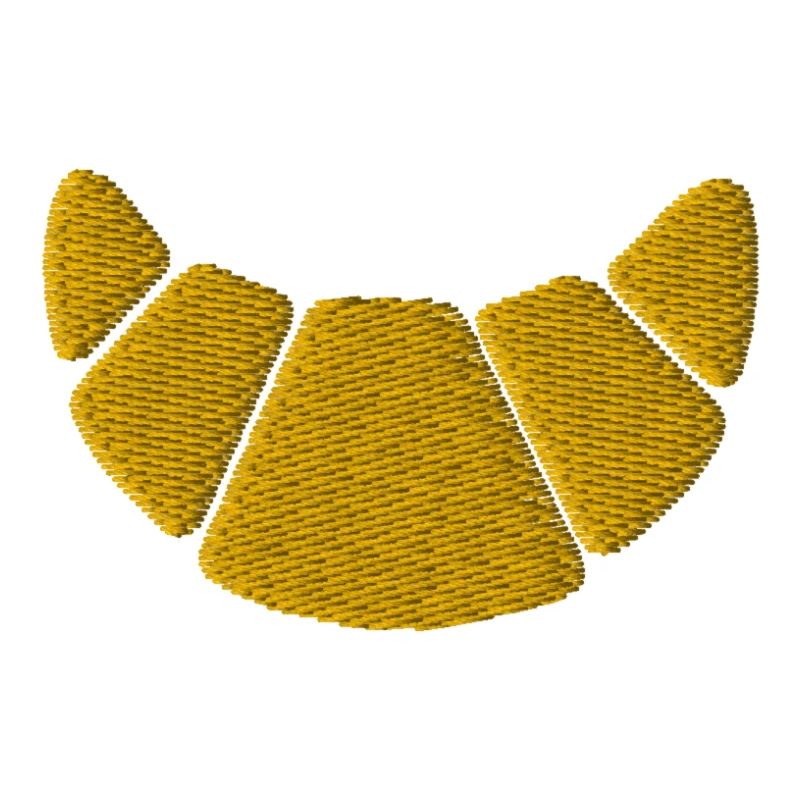 Croissant brodé