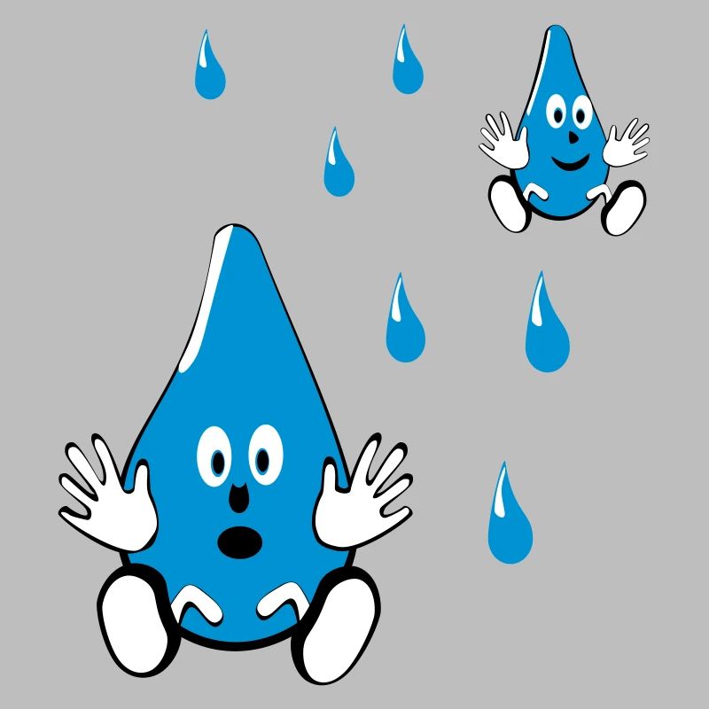 Kleine Wassertropfen Freunde