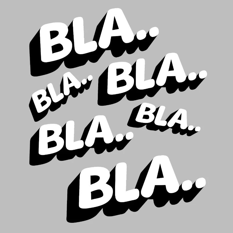 Bla Bla Bla Lustig Statement Genervt Kaffee