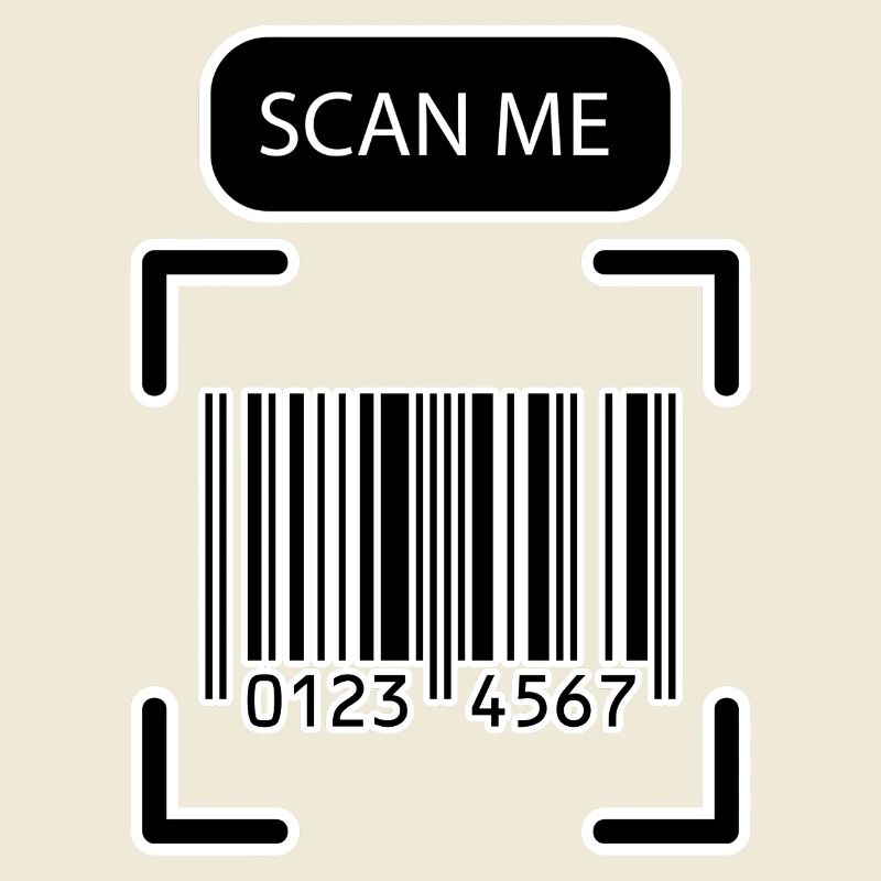 SCAN ME code-barres Funny Design