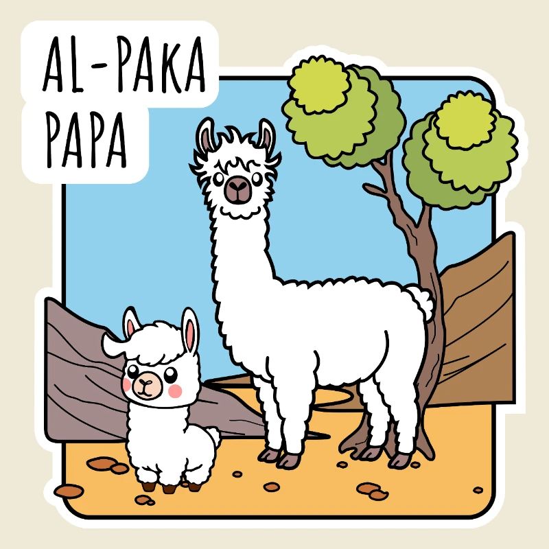 Alpaka Papa mit Alpaka Sohnemann, oder Lama?