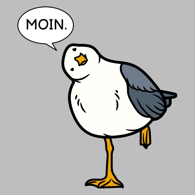 Moin Möwe – North German greeting with humor