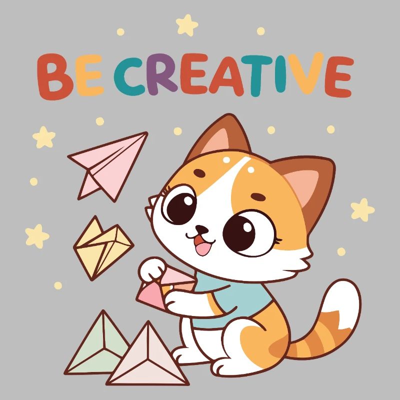 Creative Kitten and Paper Planes