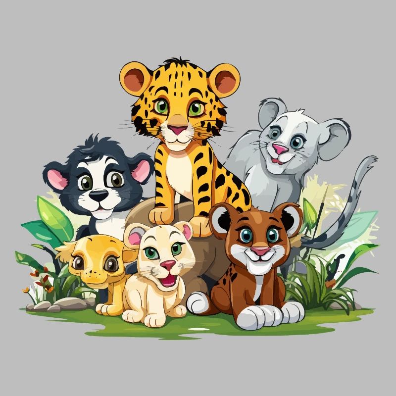 Tierfreunde im Dschungel