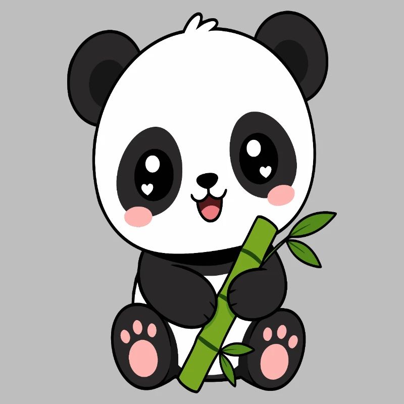 Panda Bambus Charm