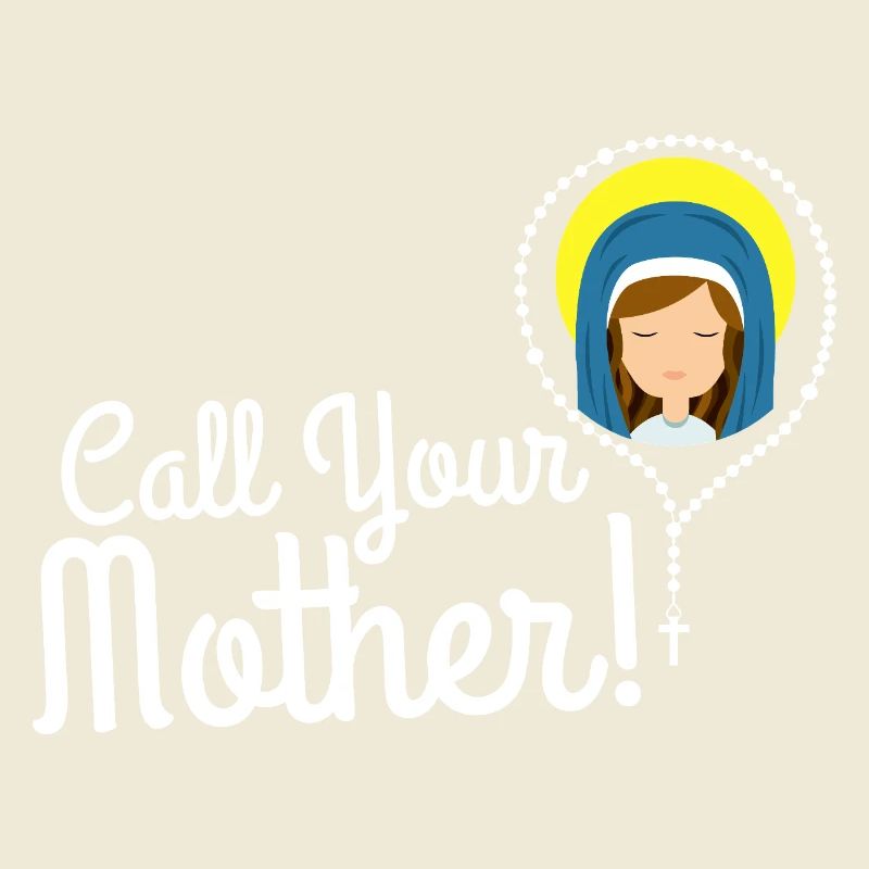 Nenne deine Mutter Illustration Tee