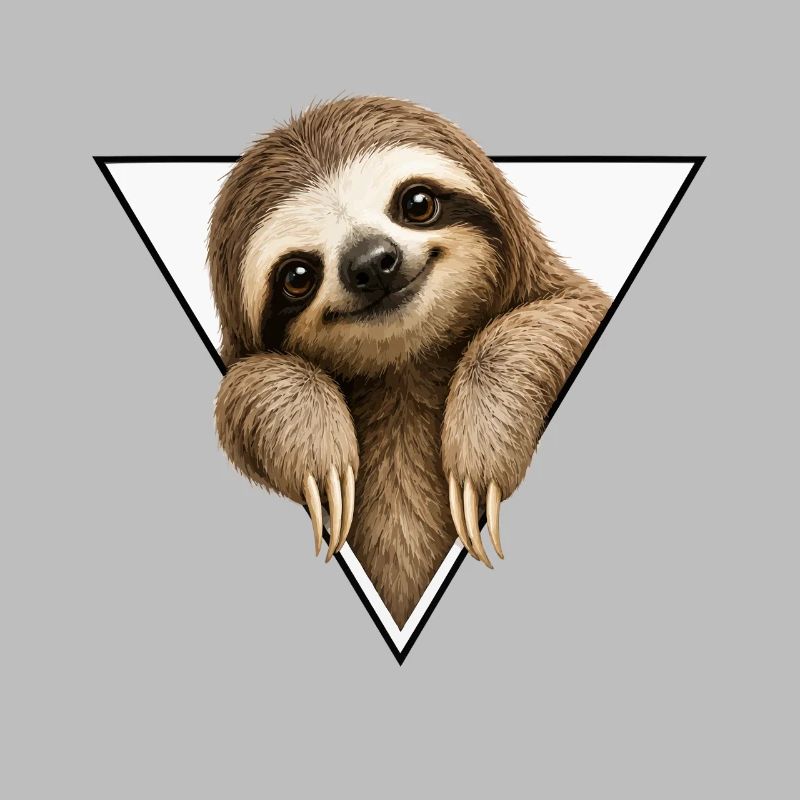 Sloth in triangle design