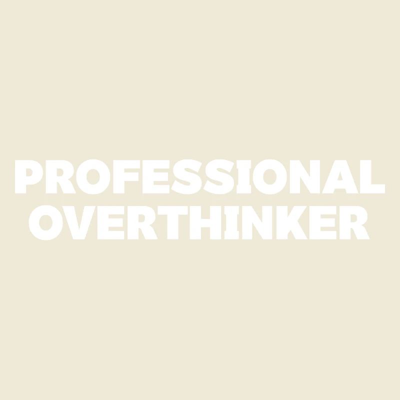 Futuristic Overthinker Typography Design