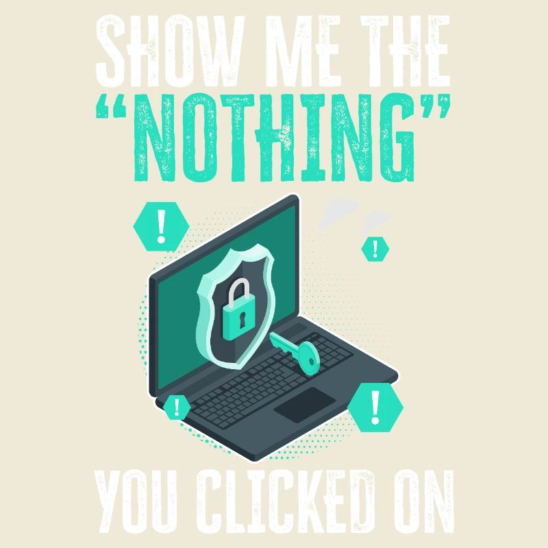 Lustiges Cybersicherheits-IT-Support-IT-Sicherheitsnetzwerk