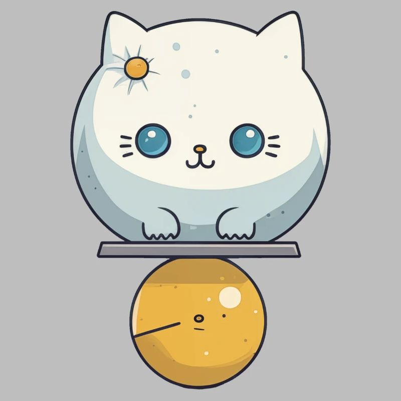Illustration de chat mignon