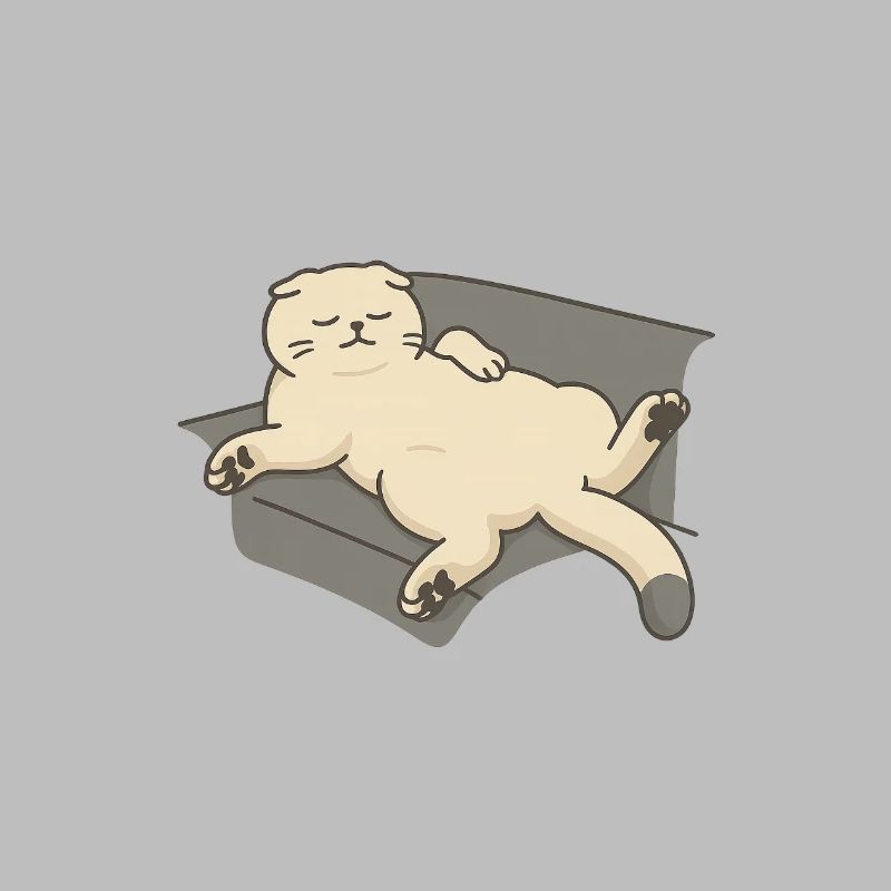 Chat relaxant sur le canapé