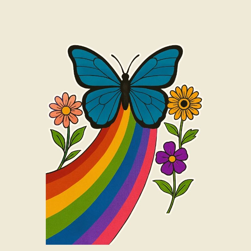Regenbogen Schmetterling