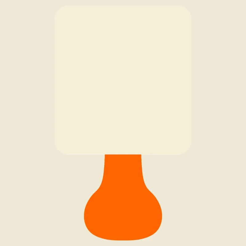 Orange Lamp Minimalist Glow