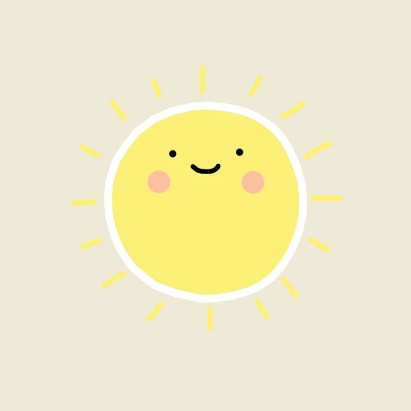 Sonne Smiley Glücklich