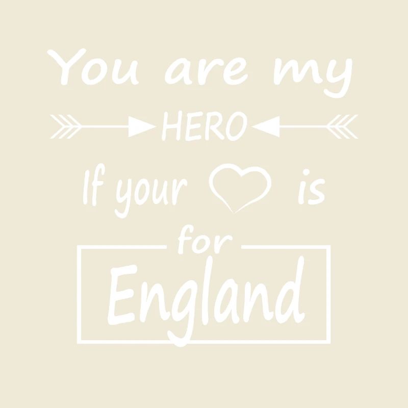 Message d’amour de héros England