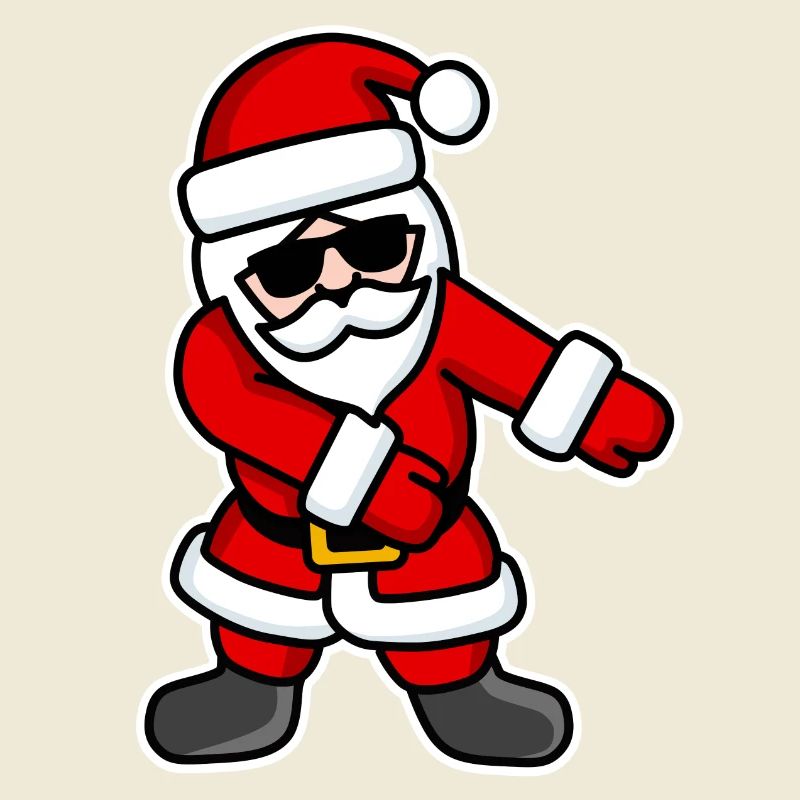 Floss dance Flossing cool Père Noël