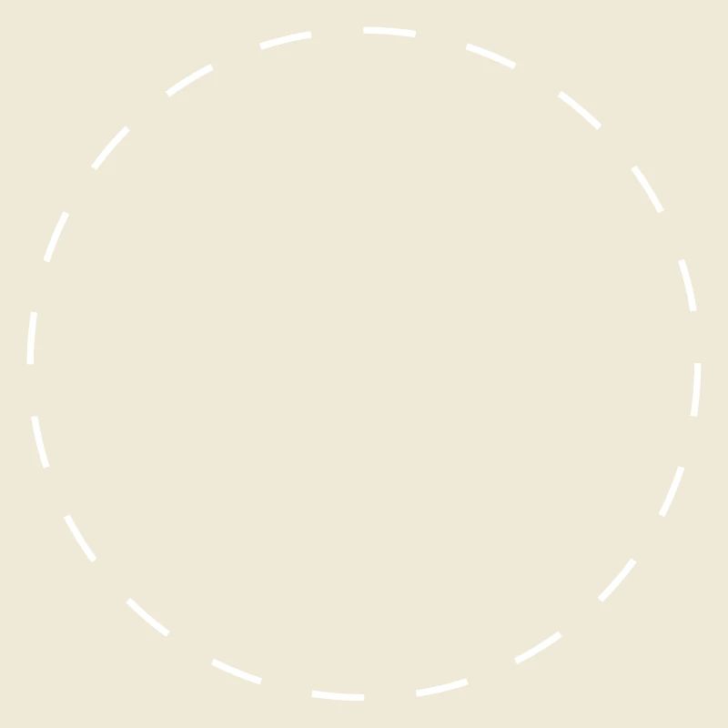 Circle dashed white | Vectorgraphic