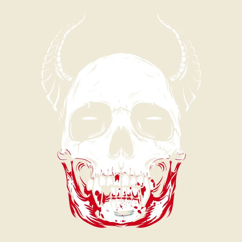 Vampire skeleton horror skull