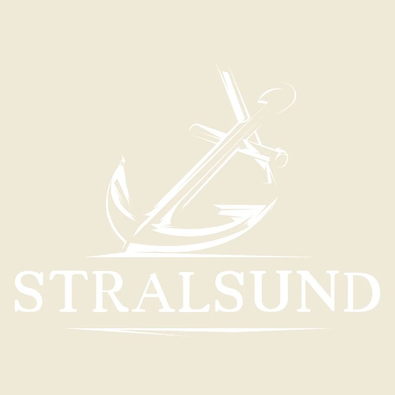 Stralsund See Anchor Symbol Gift Idea Logo