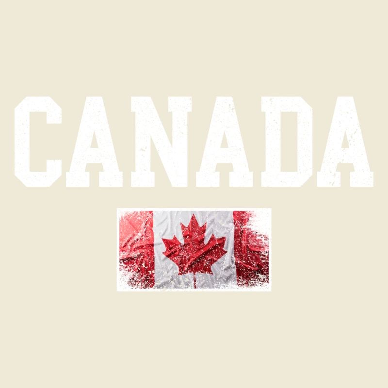 Distressed Canada Maple Flag