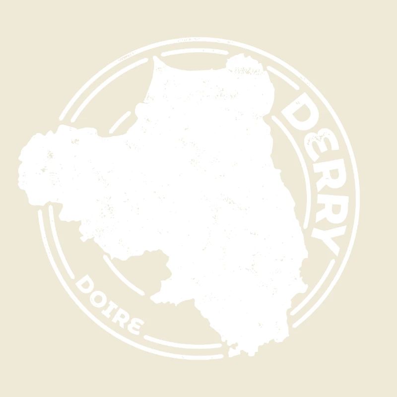 Comté de Derry Irlande | Timbre de contour de carte