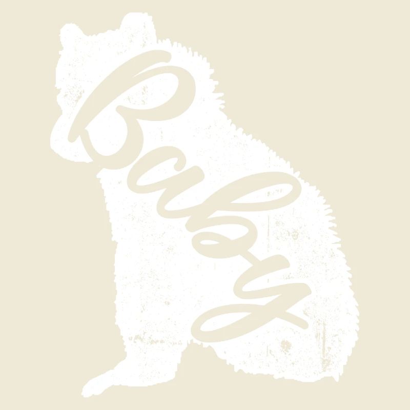 Bébé script chien sur fourrure blanche