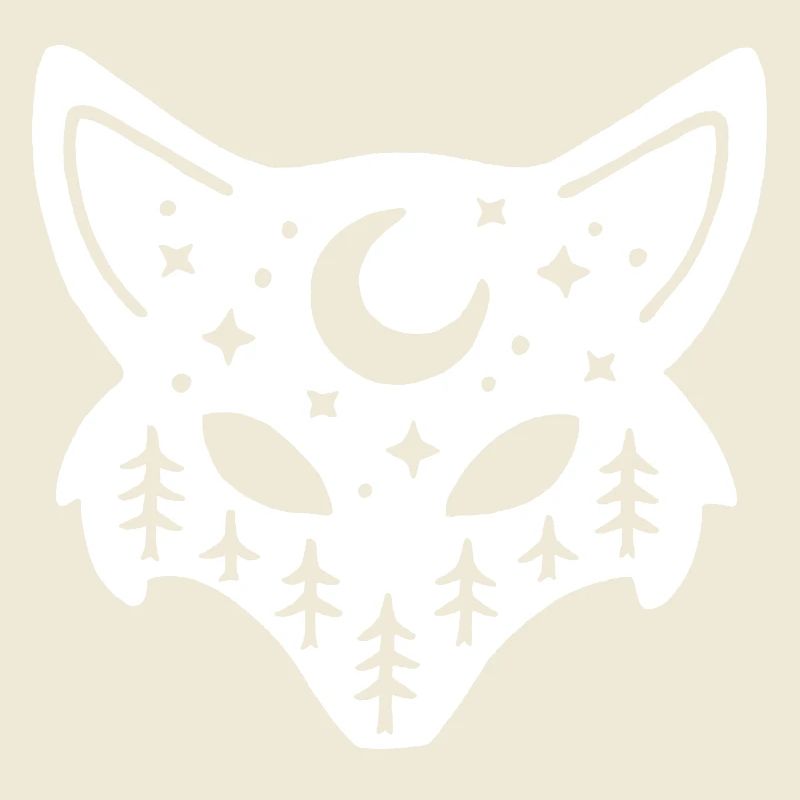 Renard blanc totem de la nature