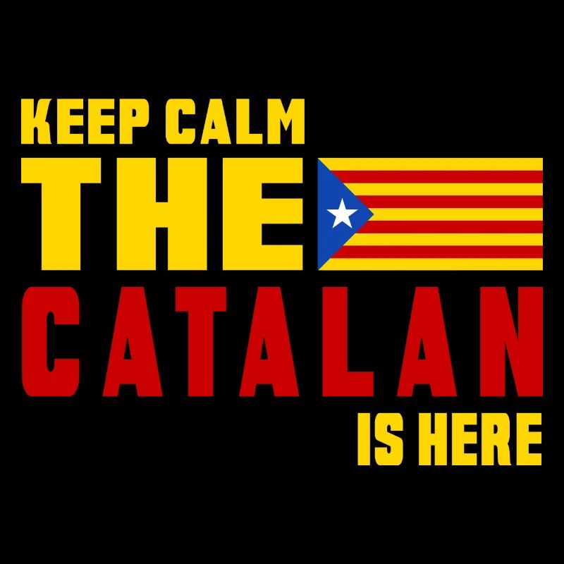 Keep Calm Katalonien Flaggen Design