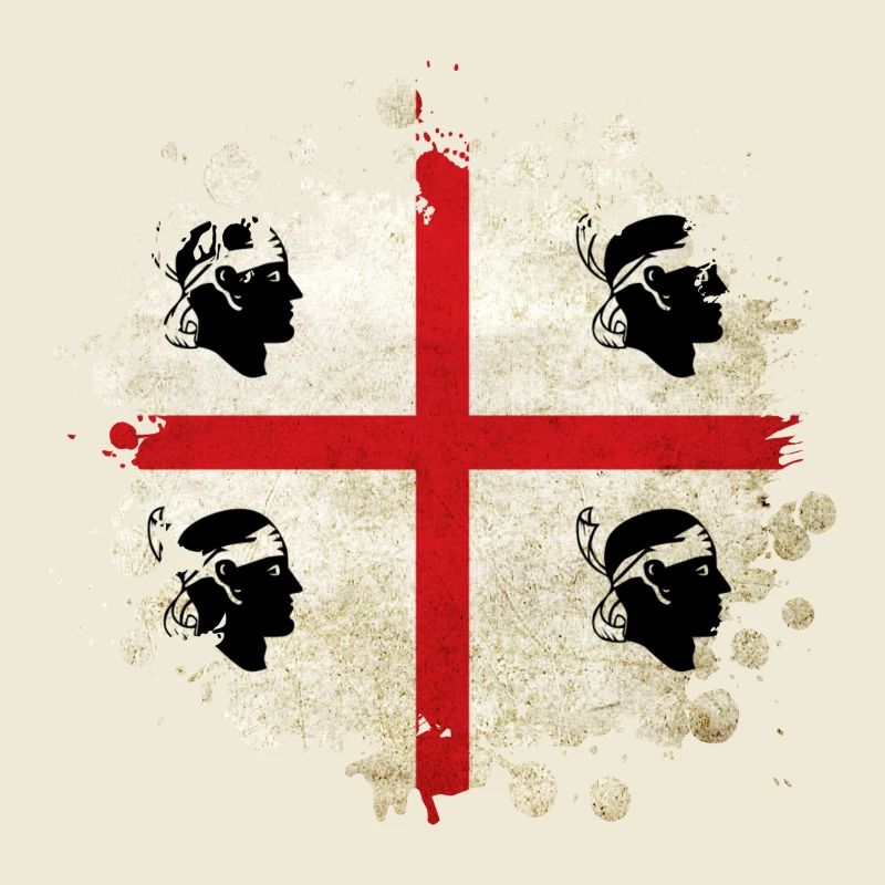 Design de drapeau vintage de la Sardaigne