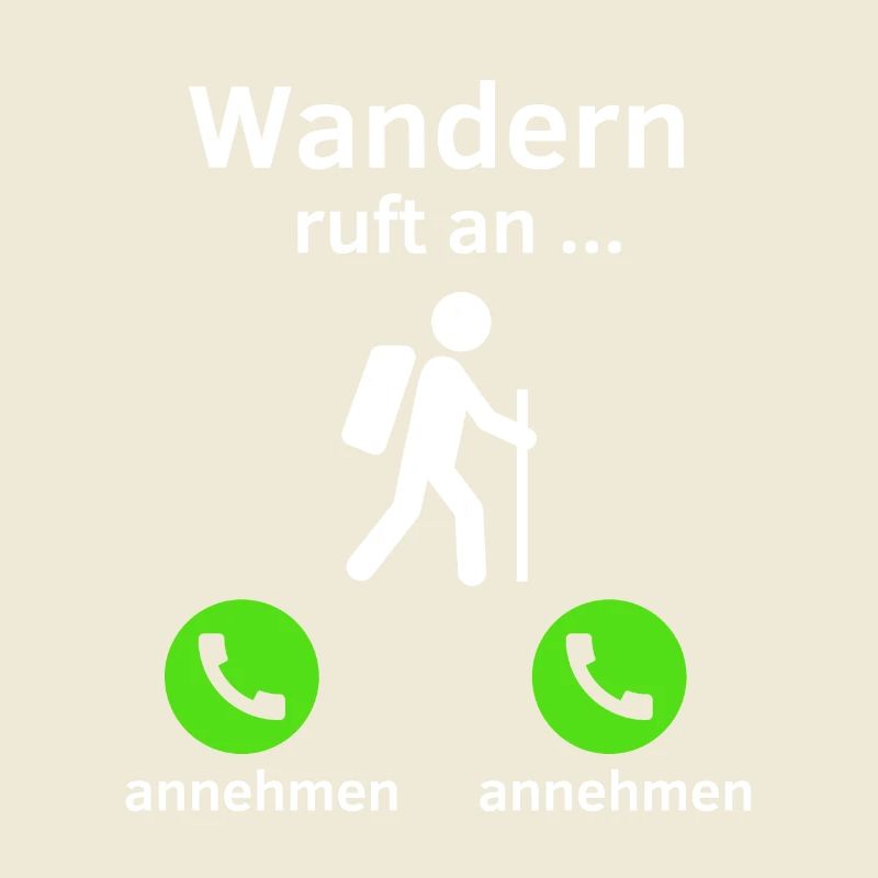 Wandern ruft an - annehmen oder annehmen?