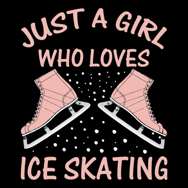 Nur ein Mädchen, das Eislaufen liebt Skater Tee