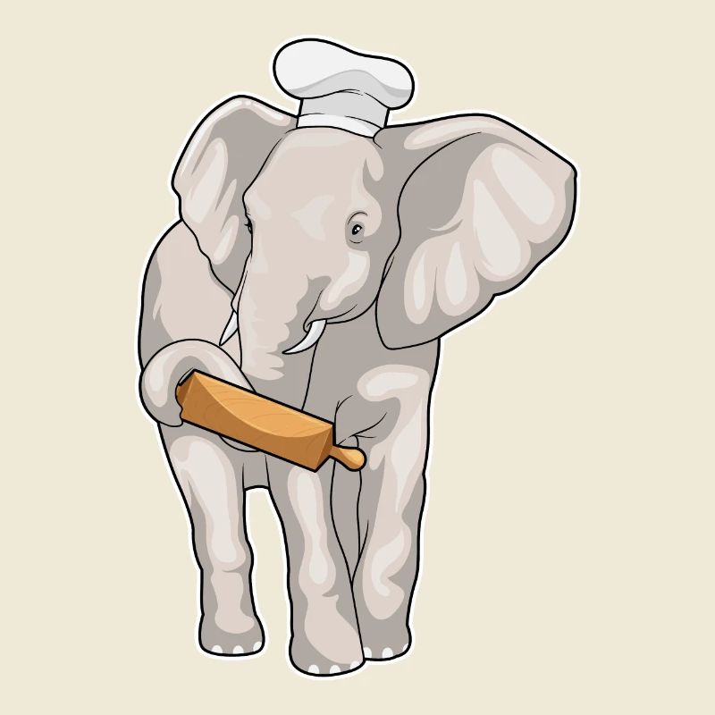 Elephant Baker Rolling Pin Baking